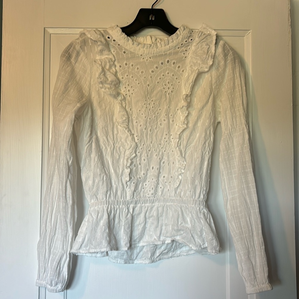 Ruffle & Eyelet Top